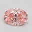 1.53 Ct. Fancy Intense Pink Oval Lab Grown Diamond