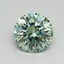 1.34 Ct. Fancy Vivid Pacific Green Round Lab Grown Diamond