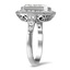 The Yonce Ring, smalltop view on a hand