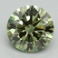 2.10 Ct. Fancy Vivid Green Round Lab Grown Diamond