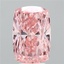 5.05 Ct. Fancy Vivid Pink Cushion Lab Grown Diamond
