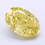 5.24 Ct. Fancy Vivid  Yellow Oval Lab Grown Diamond