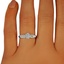 The Vietra Ring, smalltop view on a hand