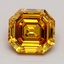 1.50 Ct. Fancy Vivid Yellowish Orange Asscher Lab Grown Diamond