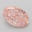 3.06 Ct. Fancy Vivid Pink Oval Lab Grown Diamond