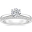 18K White Gold Dawn Diamond Ring with Luxe Ballad Diamond Ring (1/4 ct. tw.)