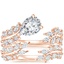 14K Rose Gold Sweeping Ivy Diamond Bridal Set (1 ct. tw.)