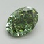 11.06 Ct. Fancy Vivid Green Oval Lab Grown Diamond