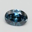 1.08 Ct. Fancy Deep Blue Oval Lab Grown Diamond