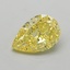 1.50 Ct. Fancy Vivid  Yellow Pear Lab Grown Diamond
