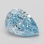 1.10 Ct. Fancy Vivid Blue Pear Lab Grown Diamond