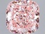 15.04 Ct. Fancy Vivid  Pink Cushion Lab Grown Diamond