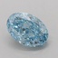 1.04 Ct. Fancy Vivid Blue Oval Lab Grown Diamond