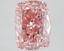 4.13 Ct. Fancy Vivid Pink Cushion Lab Grown Diamond