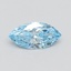 0.51 Ct. Fancy Vivid Blue Marquise Lab Grown Diamond
