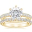 18KY Moissanite Luxe Sienna Diamond Bridal Set (1 1/8 ct. tw.), smalltop view