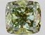3.10 Ct. Fancy Intense  Green Cushion Lab Grown Diamond