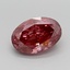 1.54 Ct. Fancy Vivid  Pink Oval Lab Grown Diamond