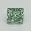 1.15 Ct. Fancy Vivid Pacific Green Princess Lab Grown Diamond