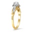 The Marieah Ring, smalltop view on a hand