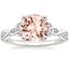 18K White Gold Celtic Love Knot Ring, smalltop view