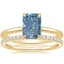 18K Yellow Gold Petite Elodie Ring with Luxe Ballad Diamond Ring