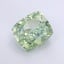 3.03 Ct. Fancy Vivid  Green Cushion Lab Grown Diamond