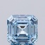 1.24 Ct. Fancy Vivid Blue Asscher Lab Grown Diamond