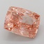 12.09 Ct. Fancy Vivid Pink Cushion Lab Grown Diamond