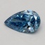 0.51 Ct. Fancy Vivid Blue Pear Lab Grown Diamond
