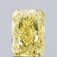 1.28 Ct. Fancy Vivid Yellow Radiant Lab Grown Diamond