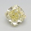 1.16 Ct. Fancy Yellow Cushion Lab Grown Diamond