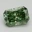 1.05 Ct. Fancy Vivid Pacific Green Radiant Lab Grown Diamond