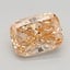 2.70 Ct. Fancy Intense Brownish Orange Cushion Lab Grown Diamond
