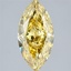 2.61 Ct. Fancy Vivid  Yellow Marquise Lab Grown Diamond