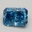 1.55 Ct. Fancy Vivid Blue Radiant Lab Grown Diamond
