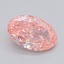 1.02 Ct. Fancy Vivid  Pink Oval Lab Grown Diamond