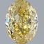 2.10 Ct. Fancy Intense  Yellow Oval Lab Grown Diamond