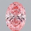 1.60 Ct. Fancy Vivid Pink Oval Lab Grown Diamond