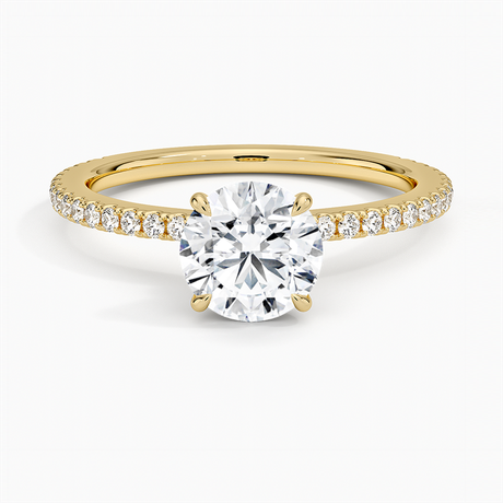 green emerald velvet dress 14kt Yellow Gold Round Diamond Solitaire Bridal Wedding Engagement Rin   Ana Madelyn