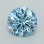 1.04 Ct. Fancy Vivid  Blue Round Lab Grown Diamond