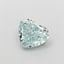 0.87 Ct. Fancy Intense Bluish Green Heart Lab Grown Diamond