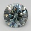 1.58 Ct. Fancy Bluish Green Round Lab Grown Diamond