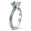 The Nilda Ring, smalltop view on a hand