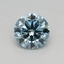 0.36 Ct. Fancy Vivid Blue Round Lab Grown Diamond