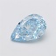 2.21 Ct. Fancy Vivid  Blue Pear Lab Grown Diamond