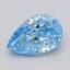2.00 Ct. Fancy Vivid  Blue Pear Lab Grown Diamond