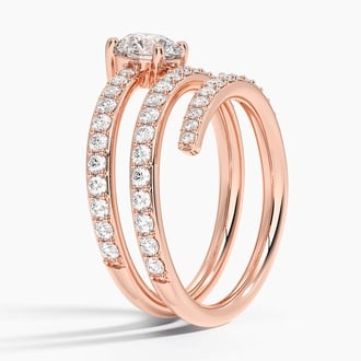Sonya Round Lab Diamond Wrap Ring (1 1/2 ct. tw.)