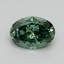 2.12 Ct. Fancy Vivid Pacific Green Oval Lab Grown Diamond