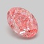 1.06 Ct. Fancy Vivid Pink Oval Lab Grown Diamond
